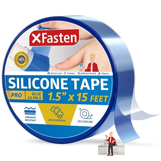XFasten Self-fusing Silicone Tape Pro, 1.5-Inch x 15-Feet, 30 mils Extreme by XFasten