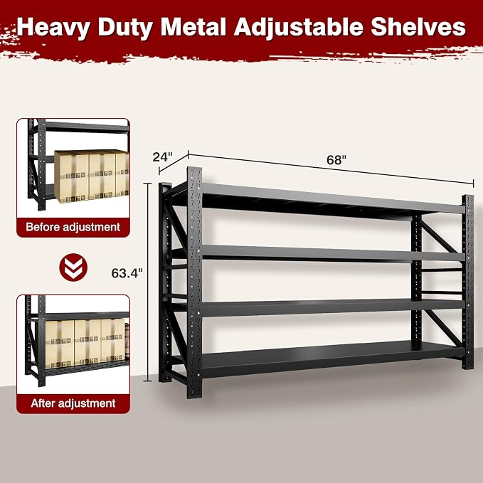 8000LBS Metal Steel Storage Shelves - Image 2