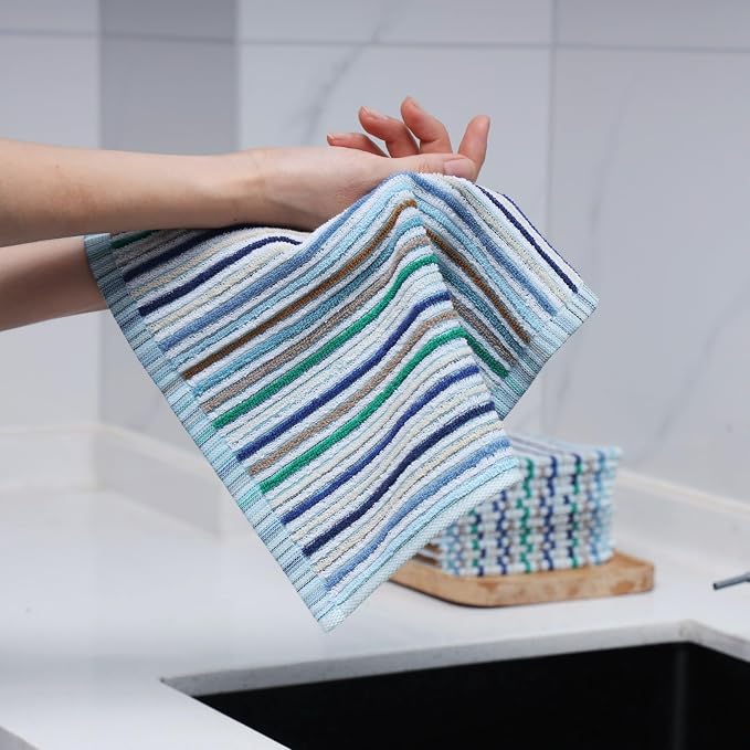 Oeleky Kitchen Dishcloths for Washing Dishes, Ultra Absorbent Dish Rags - Image 5