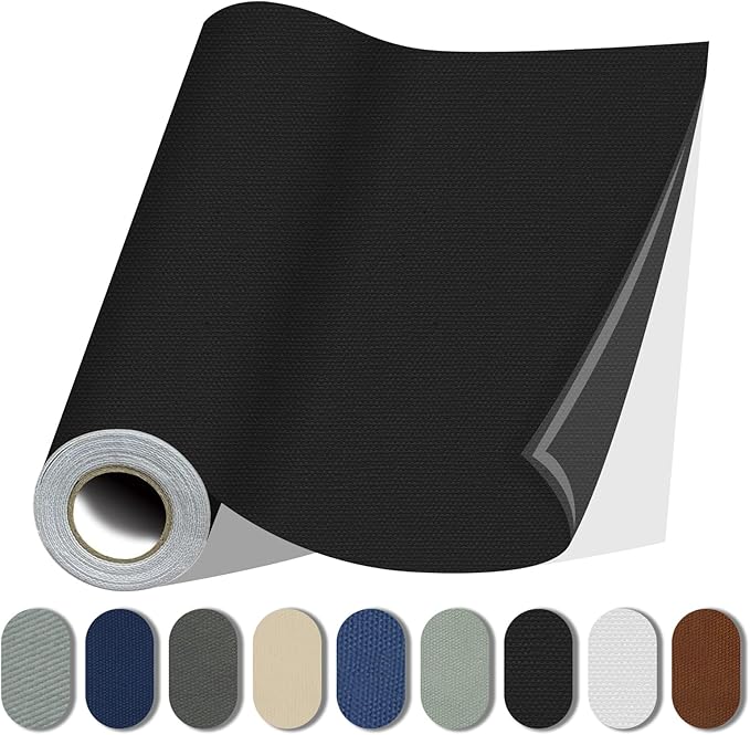 Fabric Repair Patches, 17X158 Inch Canvas Self-Adhesive Fabric Patches Tape by Lifeshoon