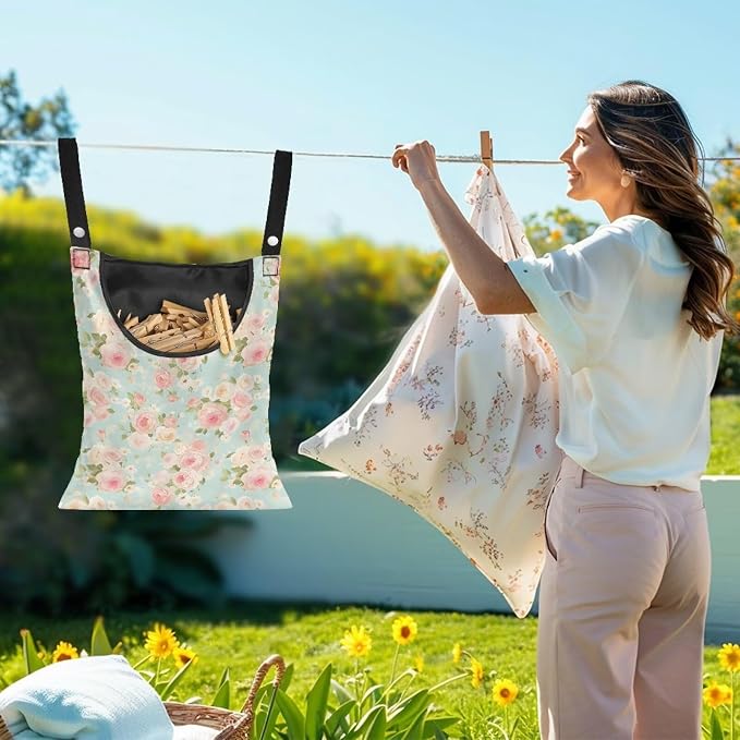 Clothes Pin Hanging Bag, Large Capacity Clothespin Bag Clothes Pin Hanging Bag - Image 2