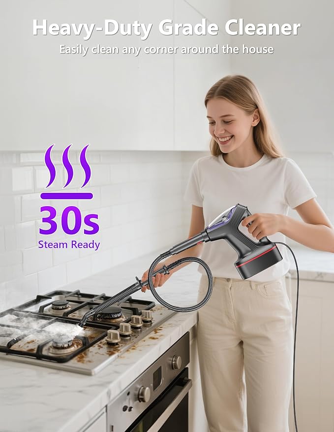 Steam Mop for Floor Cleaning, Heavy Duty 29-in-1 Steam Cleaner for Home - Image 2