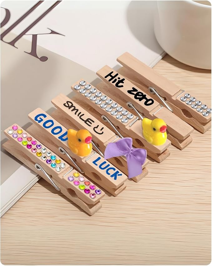 Cheer Pins for Backpack Cheer Stuff Kit 70 Clothes Pins - Image 8