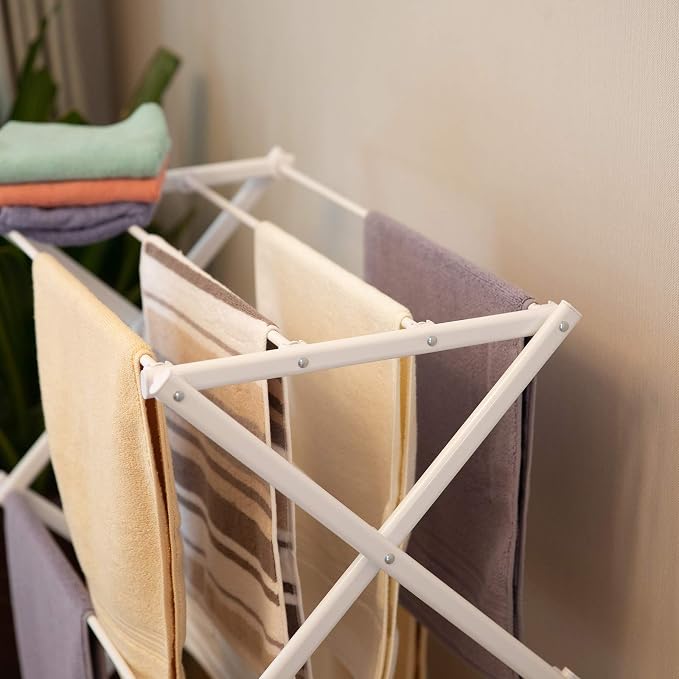 3 Tiers Foldable Clothes Drying Rack, Vertical Laundry Rack Portable and - Image 3