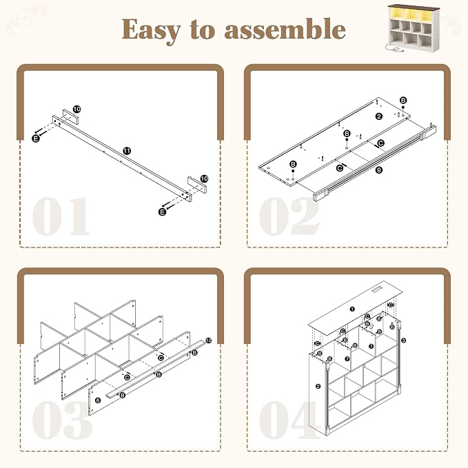 EnHomee 10 Cube Storage Organizer - Image 8