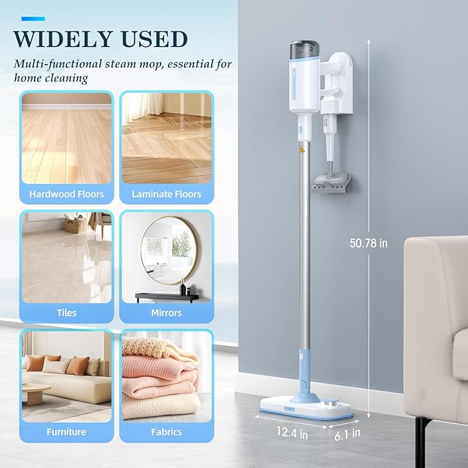Steam Mop with Detachable Handheld Steamer Suitable - Image 7