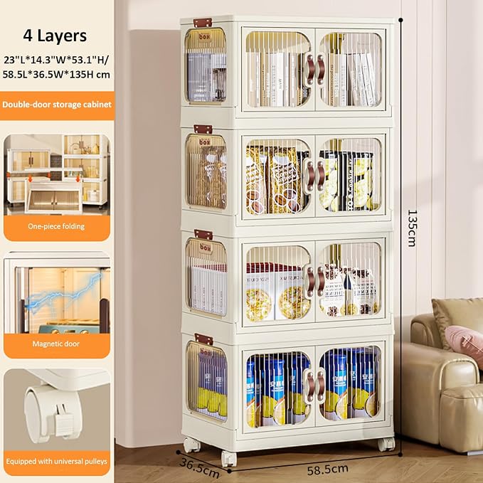 Multi-Purpose Stackable Plastic Storage Bins - Image 2