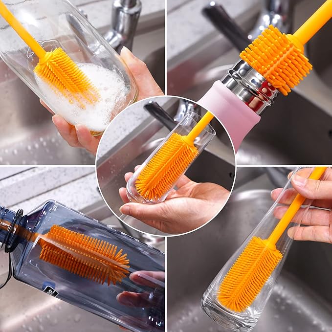 Silicone Bottle Brush, Water Bottle Cleaner Brush - Image 9