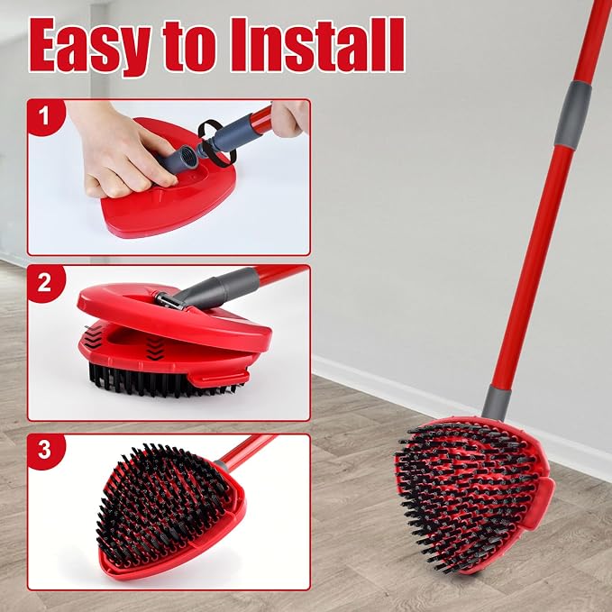 Mop Handle for Ocedar, Scrub Brush and Spin Mop Base Compatible - Image 7