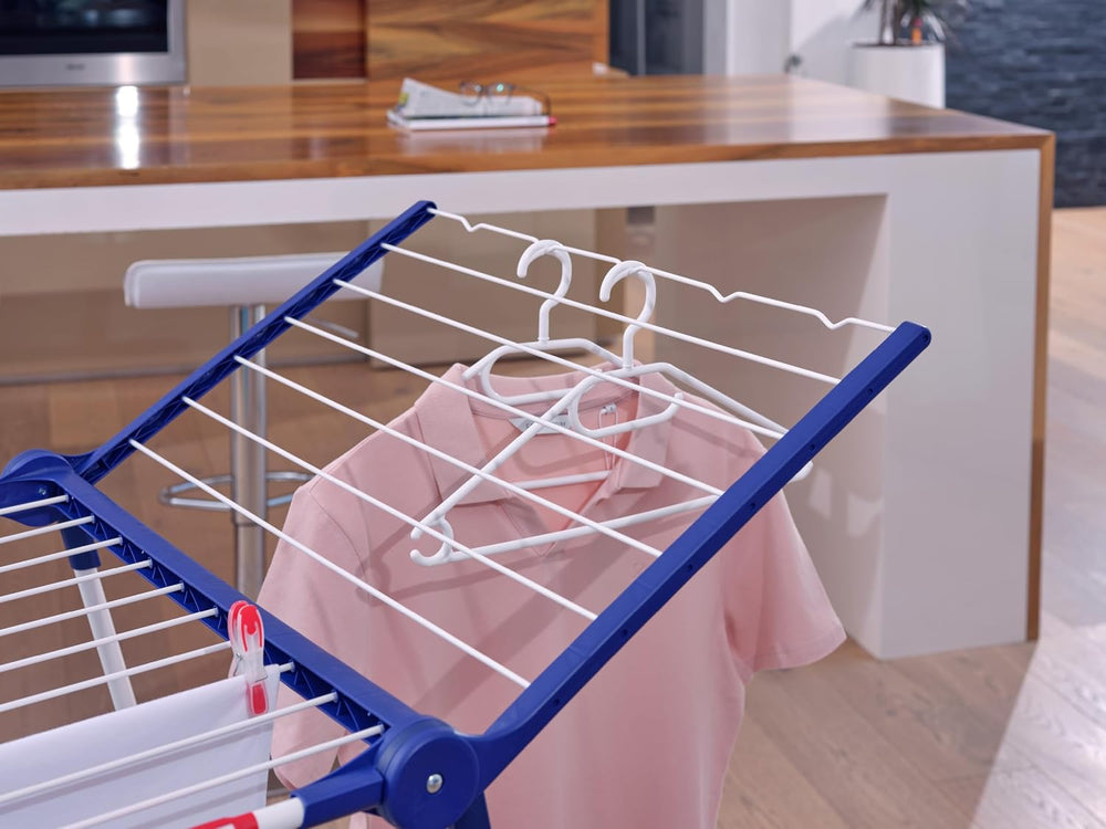 Leifheit Pegasus 200 Solid Standing Clothes Airer with Accessories, Folding C...