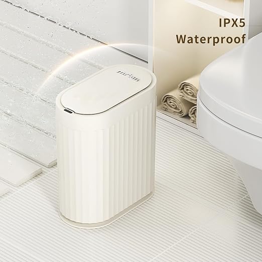 MRBIN Small Trash Can for Bathroom, Automatic Touch Less Garbage Bin - Image 5