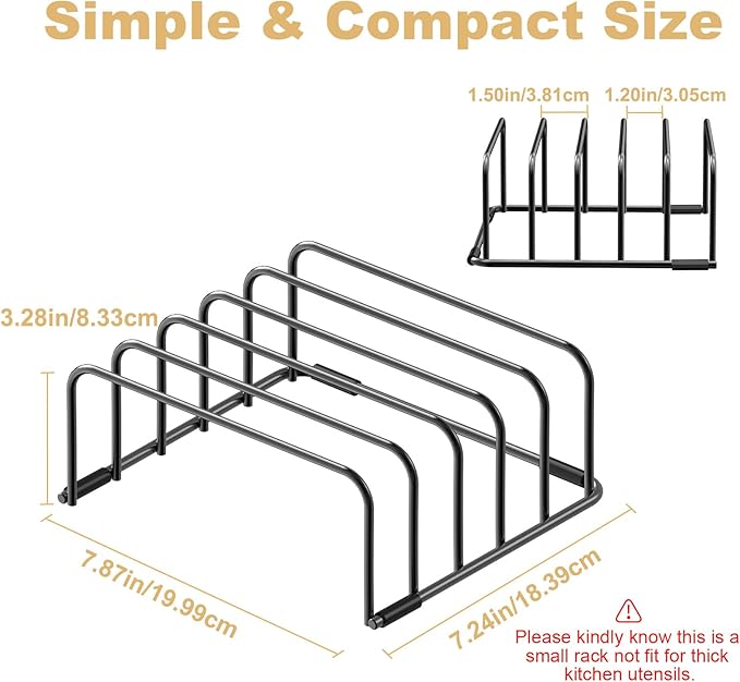 Cutting Board Organizer, Cutting Board Holder Rack Baking Cookie Pan Sheets - Image 2