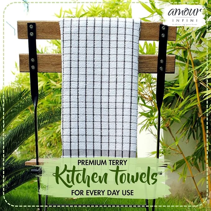 AMOUR INFINI Kitchen Towels Set of 4 - Image 3
