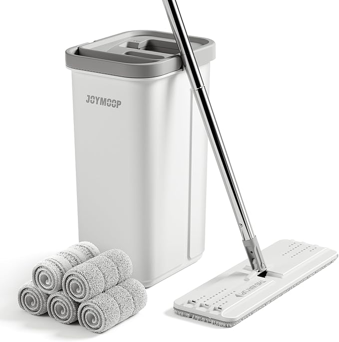 JOYMOOP Mop and Bucket with Wringer Set, Hands Free Flat Floor Mop and Bucket - Image 7