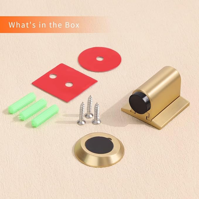 Bak Bo Magnetic Door Stoppers 1 Pack Bottom of Door Holder Keep Door Open No - Image 5