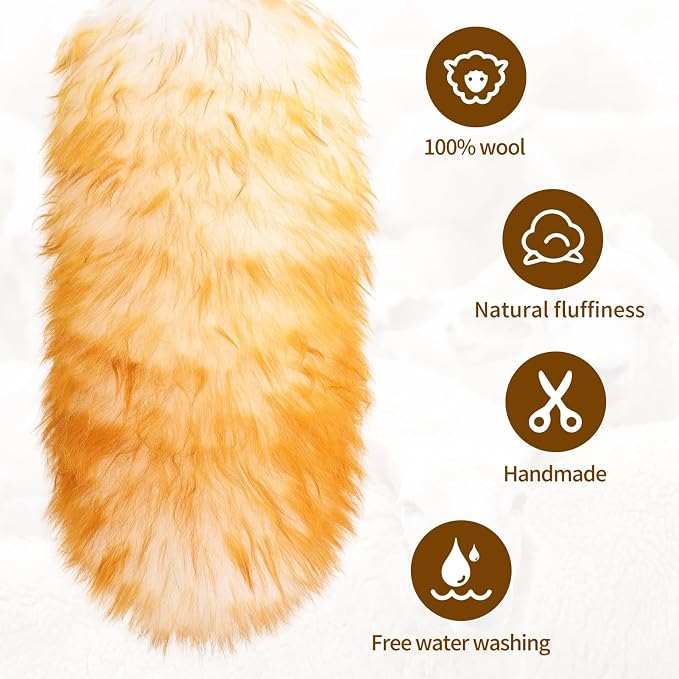 Lambswool Extendable Duster, 67.7Inch Telescoping Feather Dusters - Image 3
