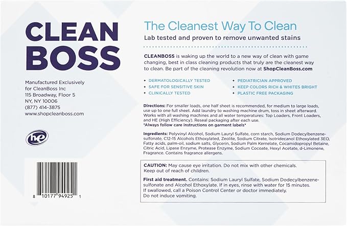 CleanBoss Laundry Detergent Smart Sheets - Image 6