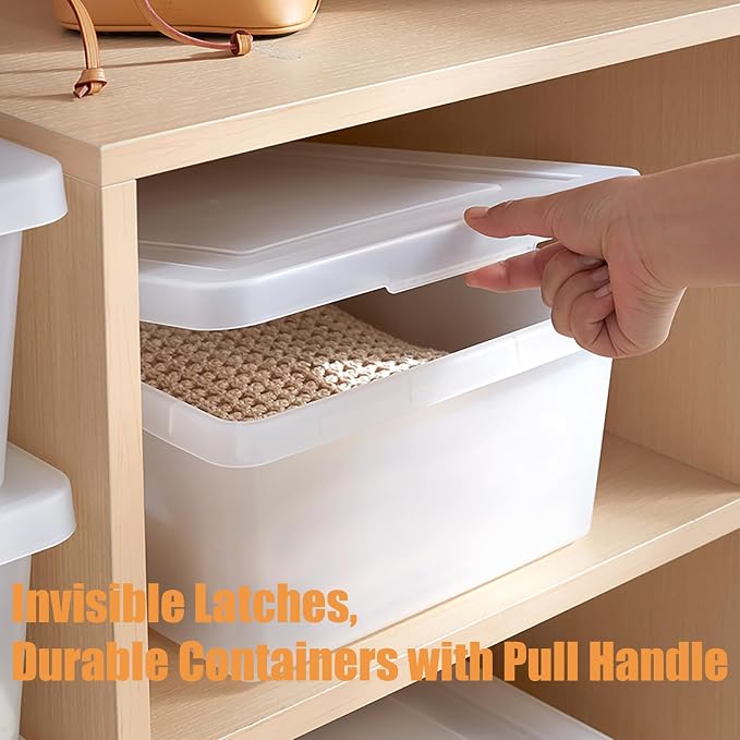15 Quart Stackable Plastic Storage Bins - Image 2