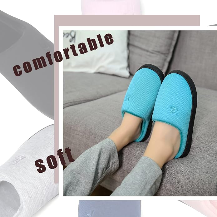 Memory Foam Slippers for Women's and Men's Casual House Shoes - Image 7