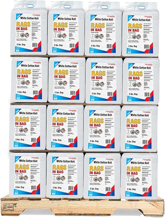 Premium White T-Shirt Cleaning Rags – White Cotton Rags by SupremePlus