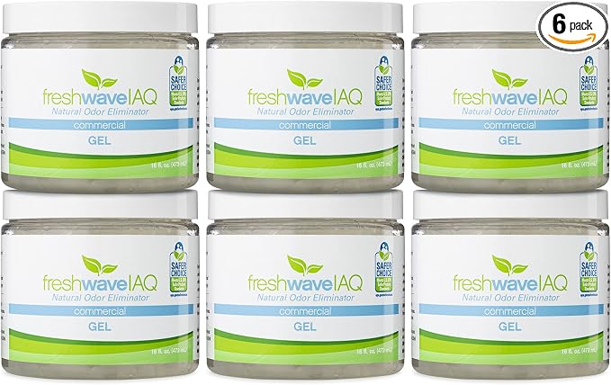 Fresh Wave IAQ Commercial Odor Eliminating Gel, 16 Fl. Oz. | Pack of 6 | Odor by FreshWaveIAQ