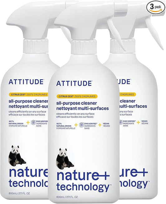 ATTITUDE All Purpose Cleaner Spray, EWG Verified, Made by ATTITUDE