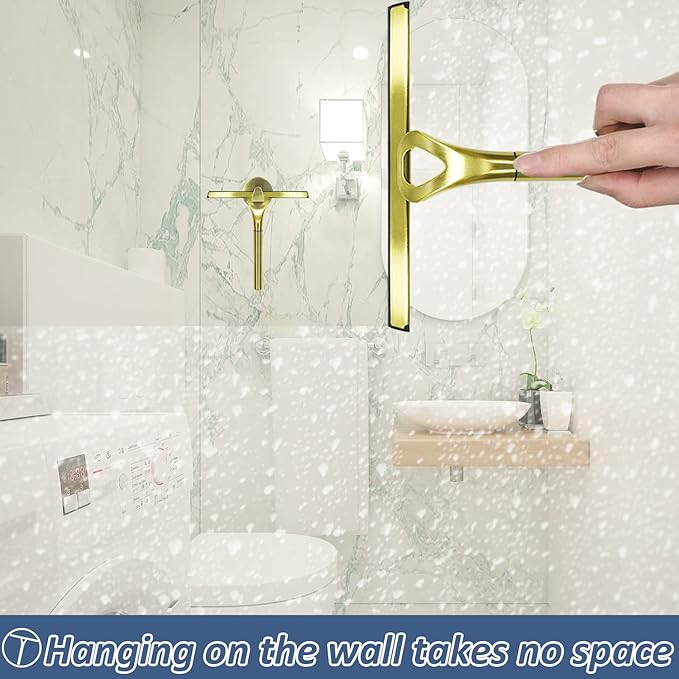 Stainless Steel Shower Squeegees All-Purpose Mirror/Window/Glass Wiper Scraper - Image 5