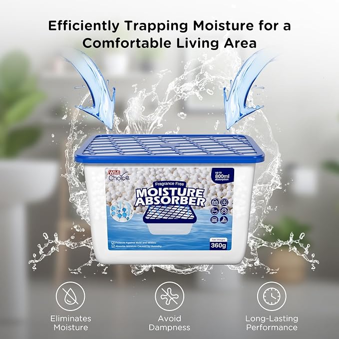 W&E Choice Moisture Absorbers, Fragrance-Free Dehumidifier Boxes - Image 2