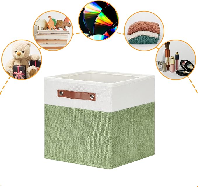 DULLEMELO 11x11 Cube Fabric Organizer Storage Bins - Image 4