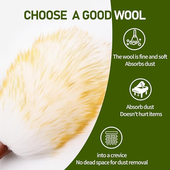 Natural Lambswool Duster 16 Inch Handheld - Image 3