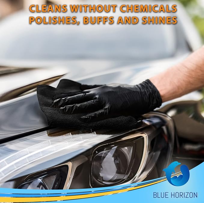 Blue Horizon Microfiber Cleaning Towels, Ultra Soft Plush Wash-Cloths, - Image 9