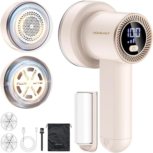 Fabric Shaver Fuzz Remover Rechargeable, HOMEASY Electric Lint Remover Shaver by HOMEASY