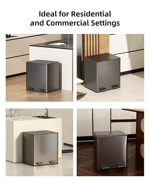Kitchen Dual Trash Can - Image 5