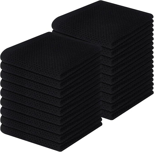 Homaxy 100% Cotton Waffle Weave Kitchen Dish Cloths, Ultra Soft Absorbent Quick by Homaxy