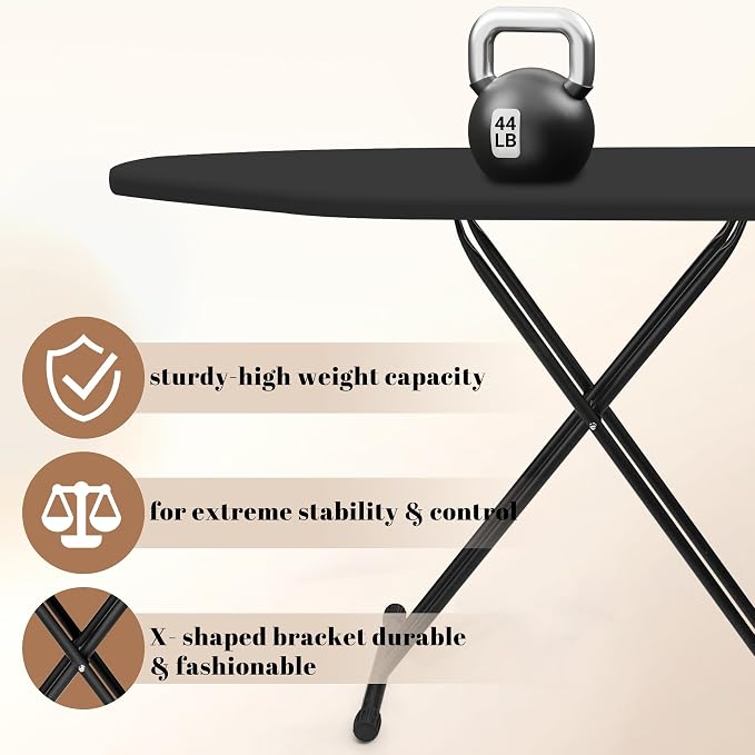 Ironing Board, Compact and Space Saver, Size 13 x 43, Metal Construction - Image 3