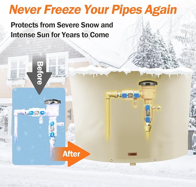 TOHONFOO Backflow Preventer Pipe Insulation Cover - Image 3
