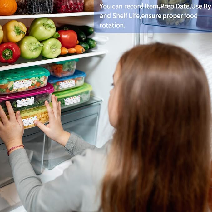 STARLIBOO Removable Freezer Labels, 1x3 Inch, Waterproof Oil Resistant Easy - Image 6