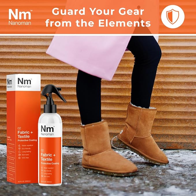 NANOMAN Fabric Waterproof Spray – Protects Shoes, Leather & More. Eco-Friendly - Image 4