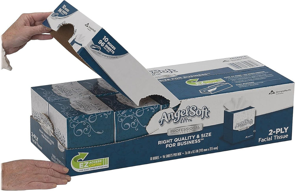 Angel Soft 4636014 ps Ultra Facial Tissue, 2-Ply, White, 7 3/5 x 8 1/2, 96/Bo...