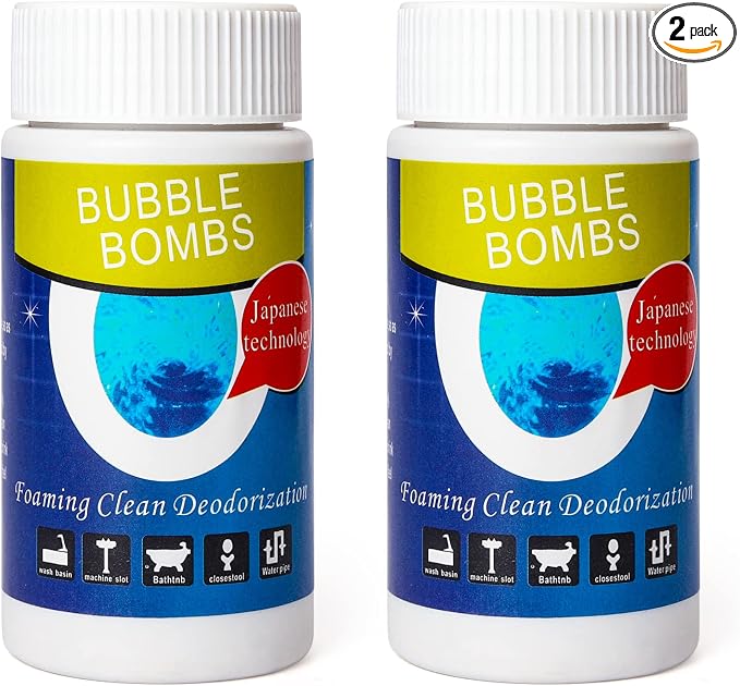 2 Pcs Powerful Magic Bubble Bombs Drain Cleaner by Unknown