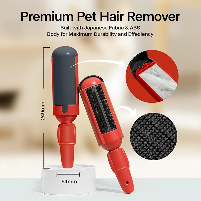 PAKEWAY 2 Pack Pet Hair Removal Tool, Reusable Dog & Cat Fur Remover - Image 5