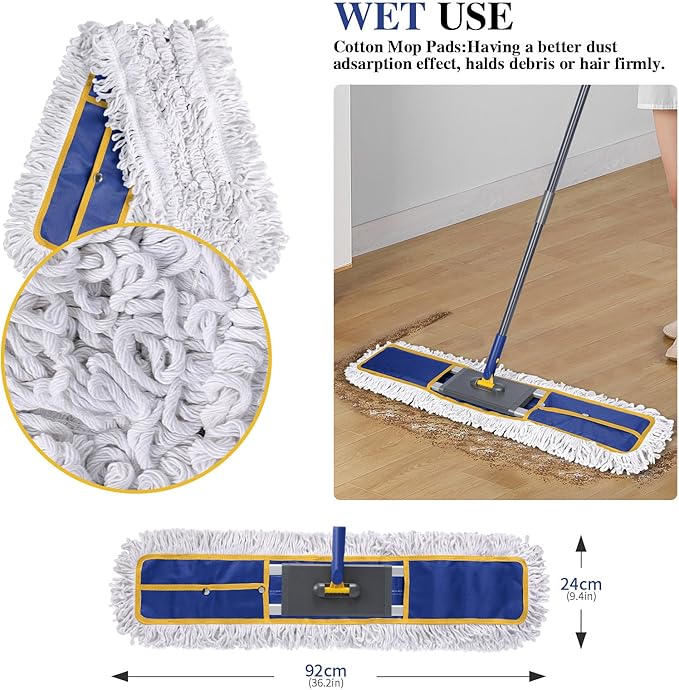 36" Commercial Mop for Floor Cleaning, Masthome Heavy Duty Industrial Mop - Image 7