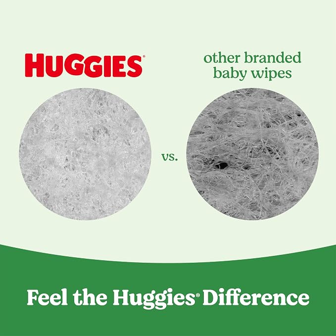 Huggies Natural Care Sensitive Baby Wipes, Hypoallergenic, 99% Purified Water - Image 4