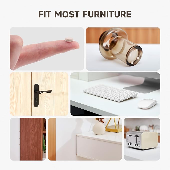 CO-Z 100pcs Felt Cabinet Door Bumpers, Small Pads - Image 6
