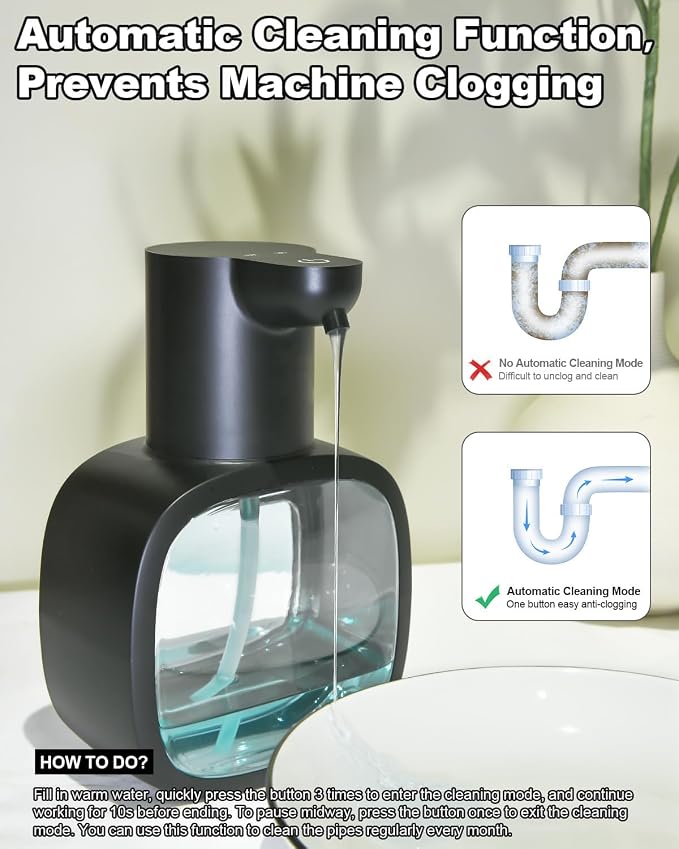 lazycozy® Automatic Soap Dispenser, Touchless Electric Soap Dispenser, - Image 7