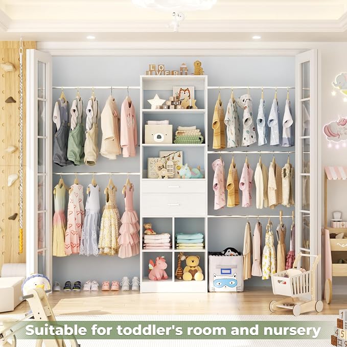 Closet System, 4-8 FT Closet Organizer Tower - Image 7