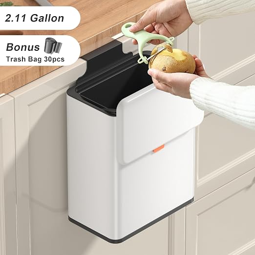 Mbillion Kitchen Compost Bin Hanging Trash Can - Image 2