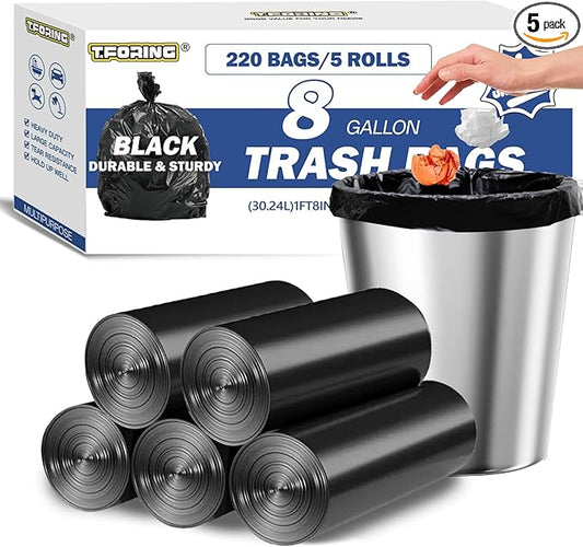 8 Gallon Trash Bags Heavy Duty by TFORING%C2%AE