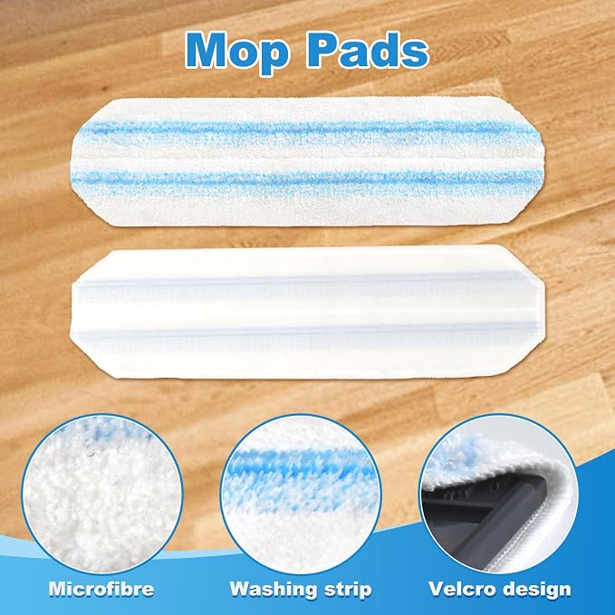 3PCS Replacement Mop Pads for O-Cedar H2prO Flat Mop System, Microfiber Mop Pad - Image 3