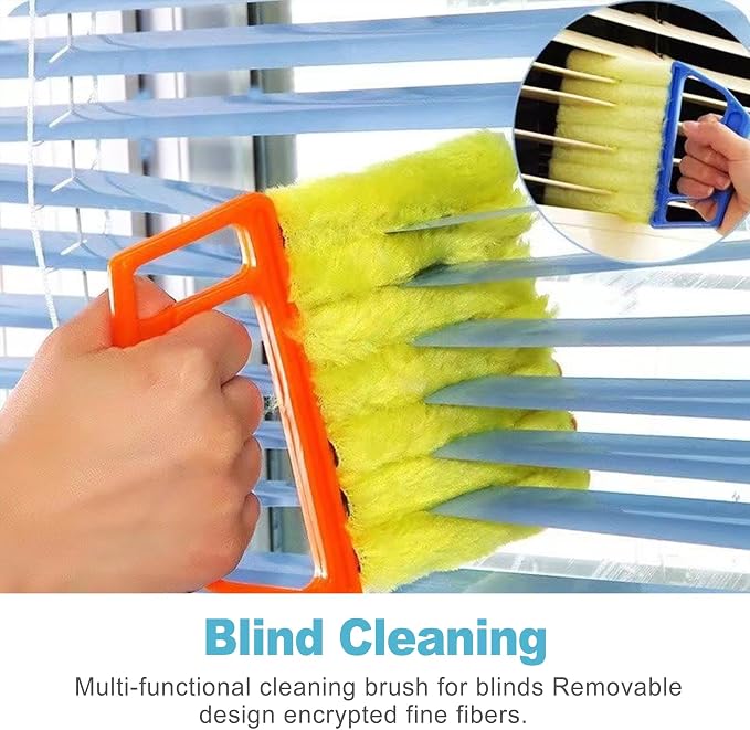 CoguZed 4-Pack 7-Slat Window Blind Duster – Washable Mini Cleaner - Image 5
